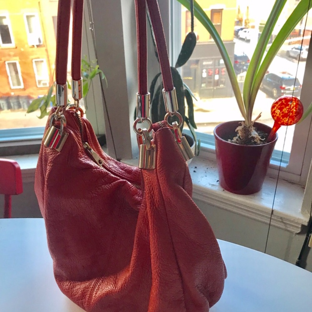 Authentic Leather DKNY Bag